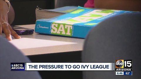 The pressure to go to ivy league schools