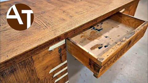 Restoration of a very DIRTY Art Deco desk!