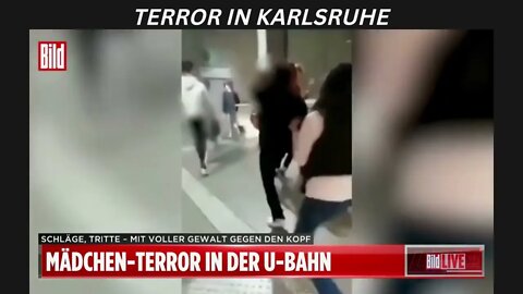 AKTUELLE KAMERA Terror in Karlsruhe Teenager verprügeln Mädchen in der U Bahn