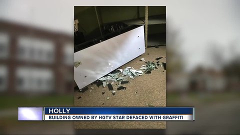 Building owned by HGTV star defaced with graffiti