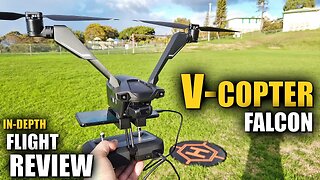 V-Copter Falcon (2 Armed Drone) Flight Review IN-DEPTH - How Good is it REALLY?! [BONUS CRASH TEST]