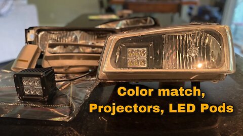 Custom Silverado Headlight Build Part 1-Opening the Lenses, Disassembly, & Color Match