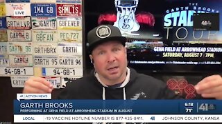 Garth Brooks joins 41 Action News to discuss his August concert at Arrowhead