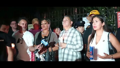 #johnathanmartinez Johnathan Martinez Vigil at 100th st & McIntosh QNS NY hosted by Jessica Ramos