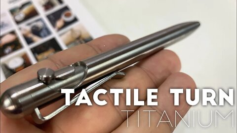 Tactile Turn Titanium Glider Roller Ball Pen Review