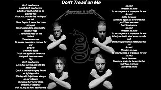 Metallica-Don't tread on Me-Metallica lyrics [HQ]