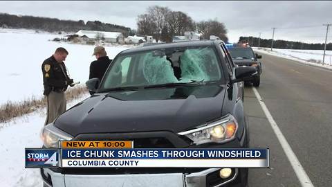 Authorities warn of snow danger on cars after Wisconsin man, child injured