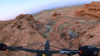 Best MTB Trail Features in Southern Utah - Butterfly to Turtle Wall Drop In