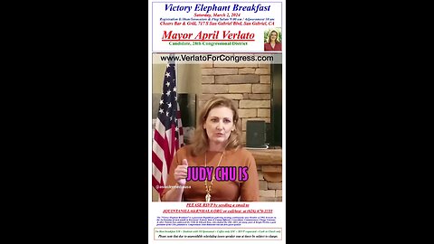 RSVP Victory Elephant Breakfast with April Verlato, the candidate against Judy Chu