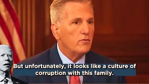 "It's A Culture Of Corruption !!" Speaker Kevin Mc Carthy On Biden Impeachment Inquiry