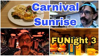 Carnival Sunrise | Night 3 | Informal Night | Buffet & Comedy