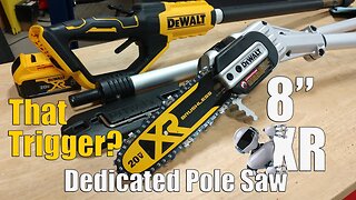 DEWALT 20-Volt XR Brushless 8" Pole Saw Review DCPS620