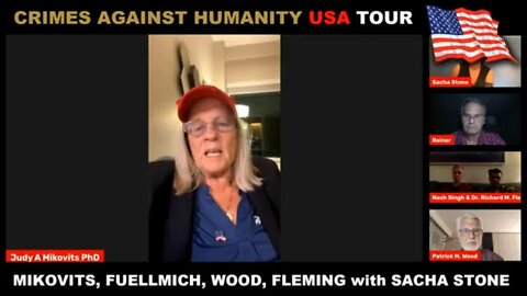 CRIMES AGAINST HUMANITY USA TOUR: Dr Judy Mikovits, Reiner Fuellmich, Richard Fleming, Patrick Wood (4.29.22)