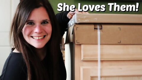 Our Cabinets Have ARRIVED! | DIY | Tiny Cabin In The Woods