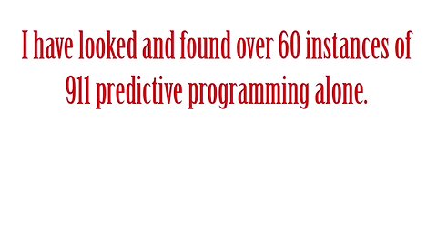 Predictive programming ODDtv