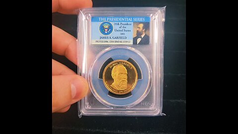 Graded James Garfield Coin #coin #popular #trending #popularcreator #viral #foryoupage #coins #pcgs