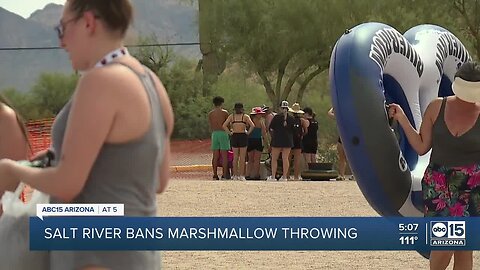 Salt River Tubing bans marshmallows due to littering