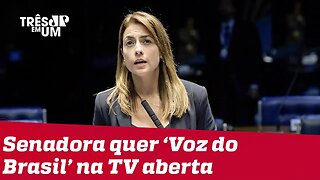 Senadora bolsonarista quer levar 'Voz do Brasil' para a TV