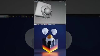 MODELING a Cracked Egg w/BLENDER 3D! 😮 #shorts