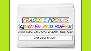 Funny news: Crab walks by side! [Quotes and Poems]