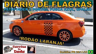 Nissan Pathfinder 2 portas Taxi rodão laranja Diário Flagras 20/11/22 Carrões Dudu Curitiba Brasil