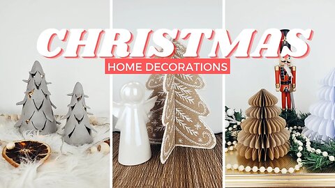 NEW CHRISTMAS DECOR IDEAS - Air Dry Clay Teal Light Holder and Honeycomb Christmas Tree