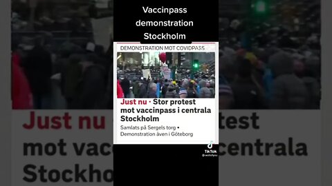 Demonstrations intensify in Sweden 🇸🇪 No C passport nonsense.