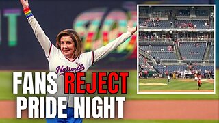 Nancy Pelosi Throws Out First Pitch To EMPTY STADIUM On Pride Night For Nationals | Fans HATE This!