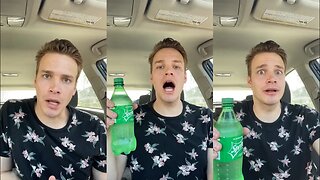 Tucker Reynolds tries the sprite challenge (viral TikTok video)