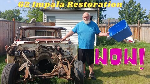 1962 Impala junkyard find restoration body removal prep