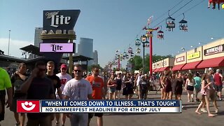 Fans disappointed about Summerfest headliner cancellation