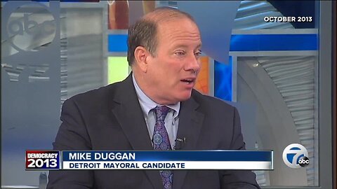 Then Candidate Mike Duggan speaks out against secret funds