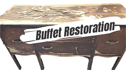 Antique Buffet Restoration/Furniture Flip/Furniture Repair and Painting