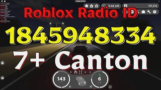 Canton Roblox Radio Codes/IDs