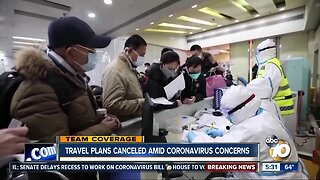 European travel plans canceled amid coronavirus concerns