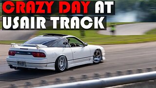 Insane 240sx S13 DRIFTING USAIR Drift Track