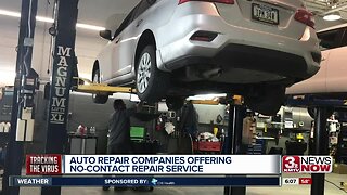 Auto repair shops offer no-contact service