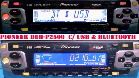 Pioneer DEH-P2500 Autosound Itajaí adaptar Bluetooth e leitor USB