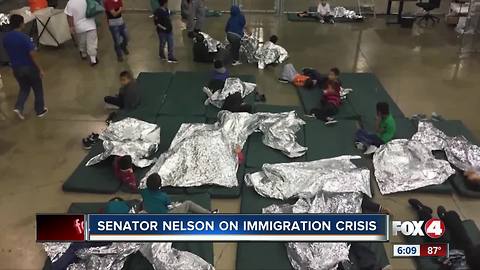 U.S. Senator Bill Nelson speaks on the country's immigration crisis