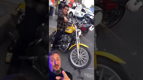 Escondeu na moto e até deu certo