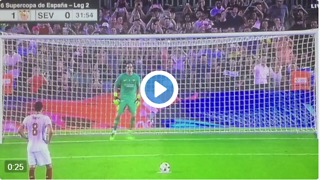 VIDEO: Bravo Amazing save penalty vs Sevilla