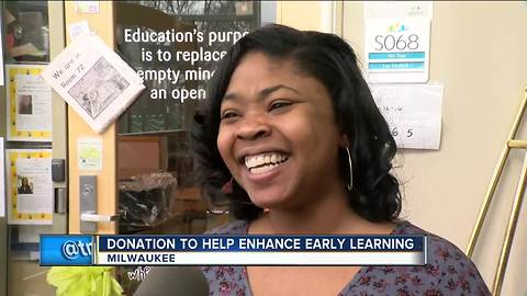 Unsuspecting Milwaukee teacher receives large gift to benefit early childhood learning