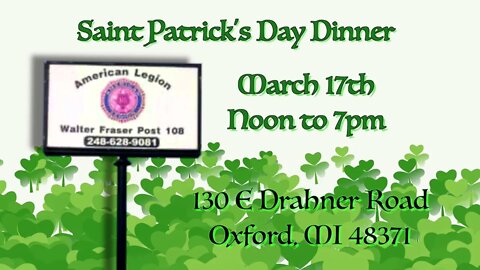 Saint Patrick's Day Dinner