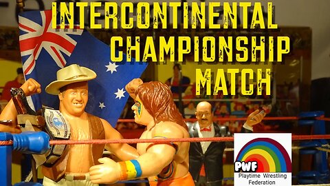 The Ultimate Warrior vs Outback Jack - PWF IC Championship LJN WWF XOX Playtime Wrestling Federation