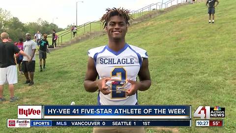 F.L. Schlagle running back Ivan Webb is the HyVee 41 Five-Star Athlete of the Week