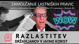 RAZLASTITEV DRŽAVLJANOV V JAVNO KORIST - Zamolčanje lastninske pravice - Društvo Belis