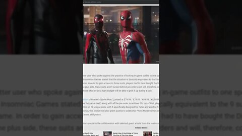 Marvel's Spider-Man 2 Deluxe Suits can not be unlocked, No Demo #marvelsspiderman2 #ps5 #shorts