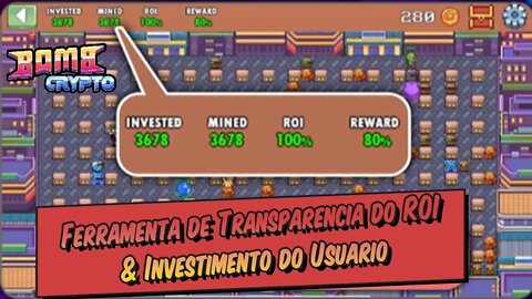 Bombcrypto Devs Anunciaram a nova Ferramenta de Transparência do Roi e Investimento do Usuário.