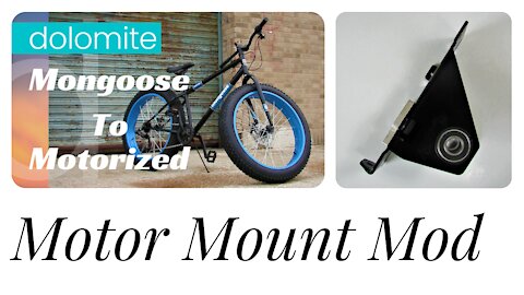 Mongoose To Motorized #6 | Modifying & Assembling The SickBikeParts Shift Kit Rear Motor Mount