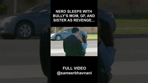 NERD SLEEPS with THE BULLY'S MOTHER! GETS Ultimate REVENGE... #shorts #sameerbhavnani #nerdvsbully